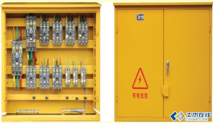 三級(jí)配電，二級(jí)保護(hù)，一機(jī)一閘一漏，一箱配電箱及施工要求